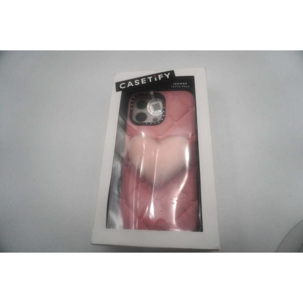 CASETiFY IPhone 14 Pro Max The Grippy Case Heartbreaker Pink Heart Plush Grip - Picture 4 of 9